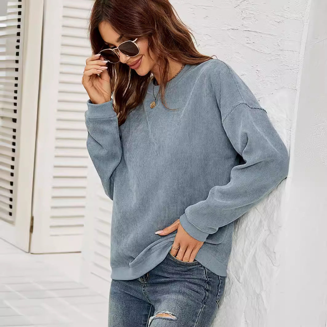 CozyChic Corduroy Sweatshirt