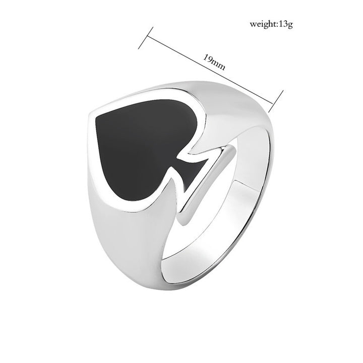 SpadeTitan Men’s Titanium Ring