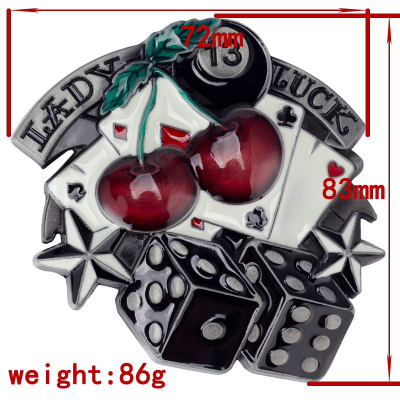 Poker Belt Buckle Hip-hop Ghost