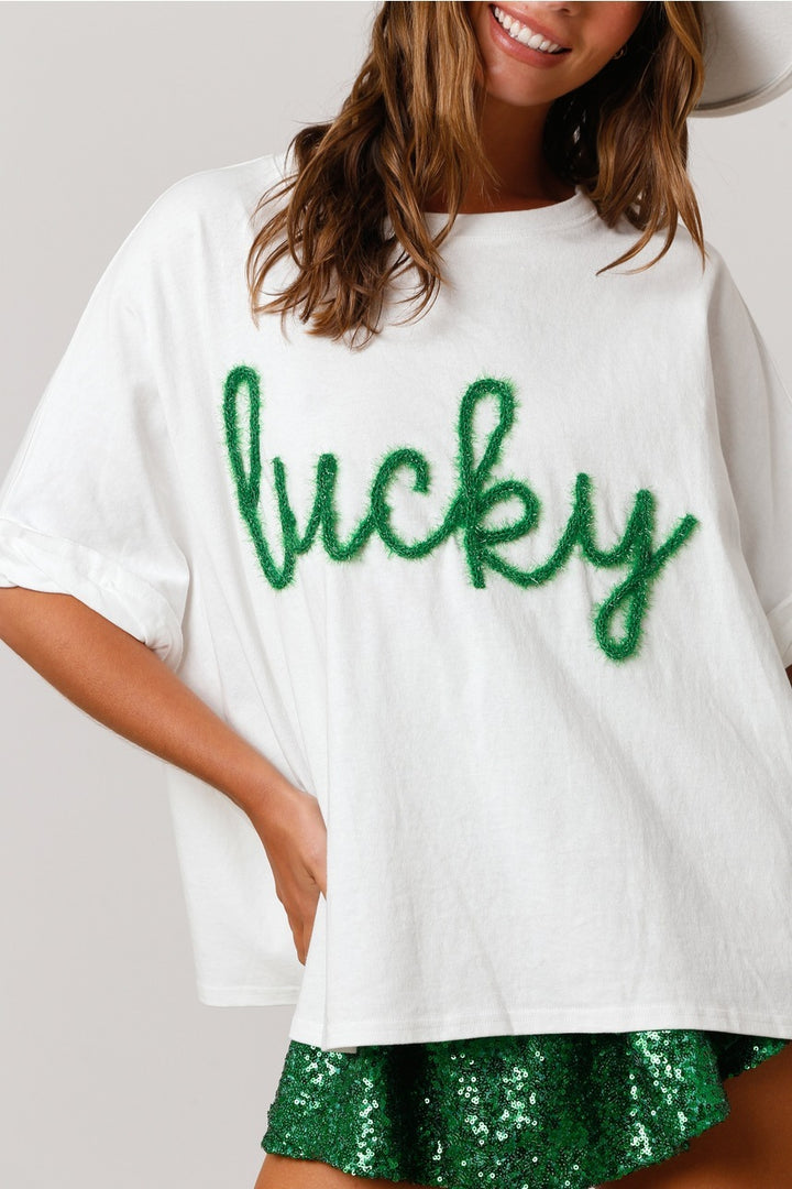 SparkPat St. Patrick’s Sequined Tee