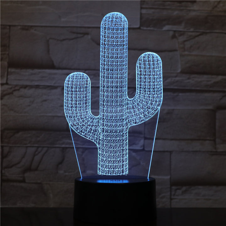 DesertGlow Cactus LED Night Light (7-Color Touch)