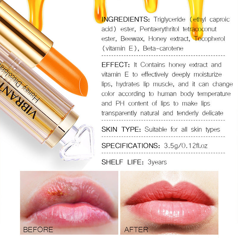 HoneyGlow Moisturizing Lipstick