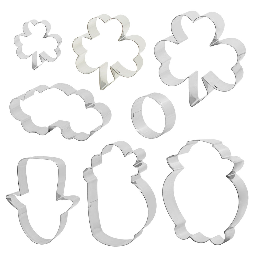 LuckyCut 8-Piece St. Patrick’s Day Cookie Cutter Set