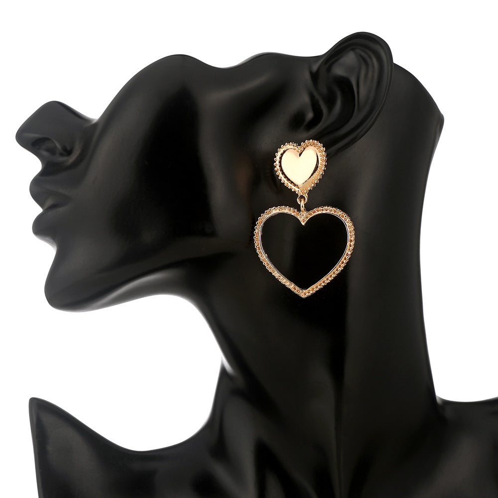 HeartPop Metal Stud Earrings