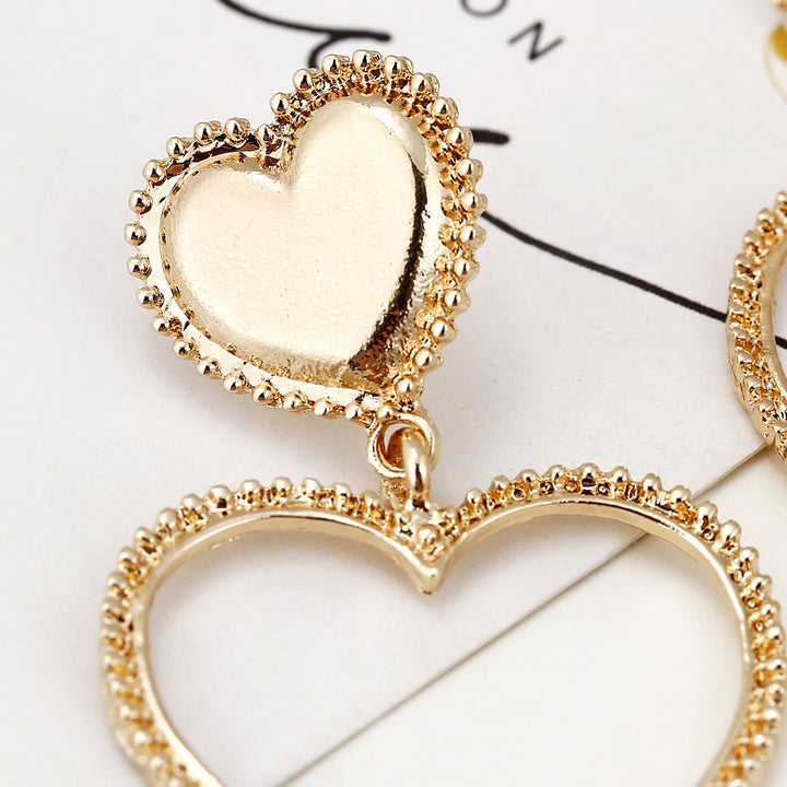 HeartPop Metal Stud Earrings