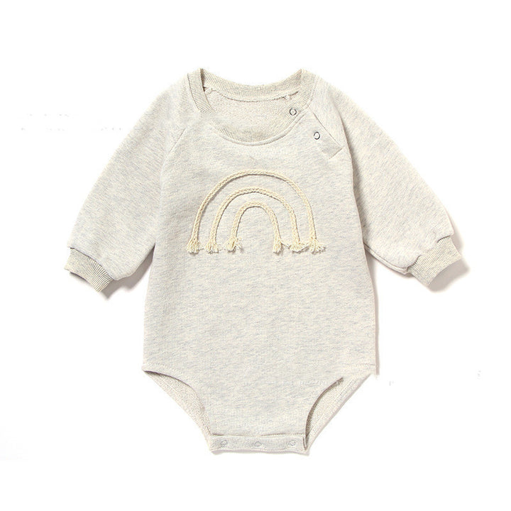 PlayClimb Baby Cotton Long-Sleeve Romper