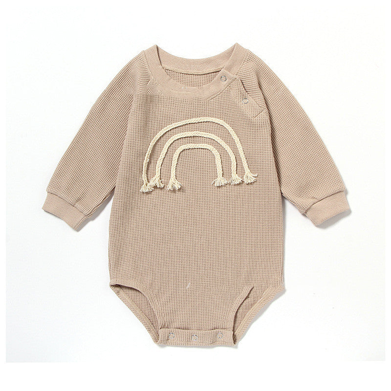 PlayClimb Baby Cotton Long-Sleeve Romper