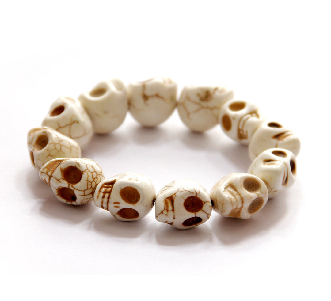 SkullSpark Synthetic Turquoise Bracelet