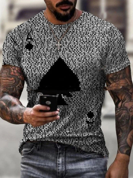 SpadeVibe Poker Print T-Shirt