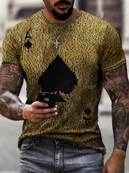 SpadeVibe Poker Print T-Shirt