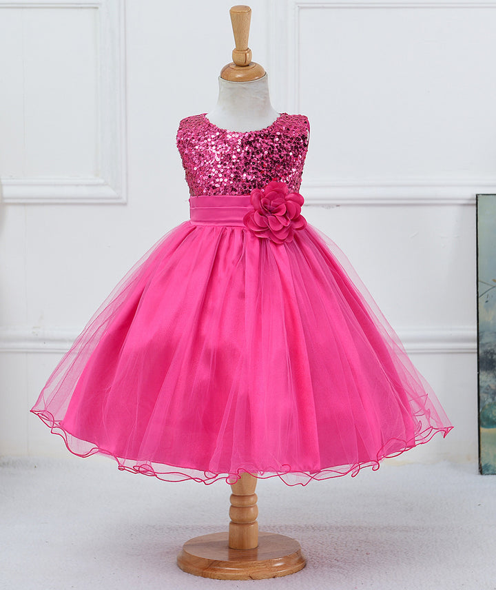 TwinkleTwirl Baby Sequin Princess Dress