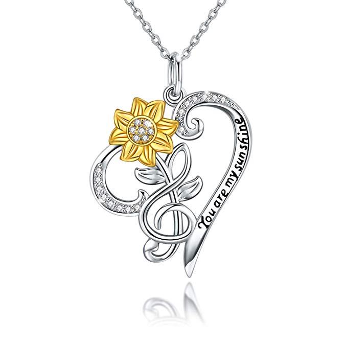 BloomHeart Sunflower Necklace