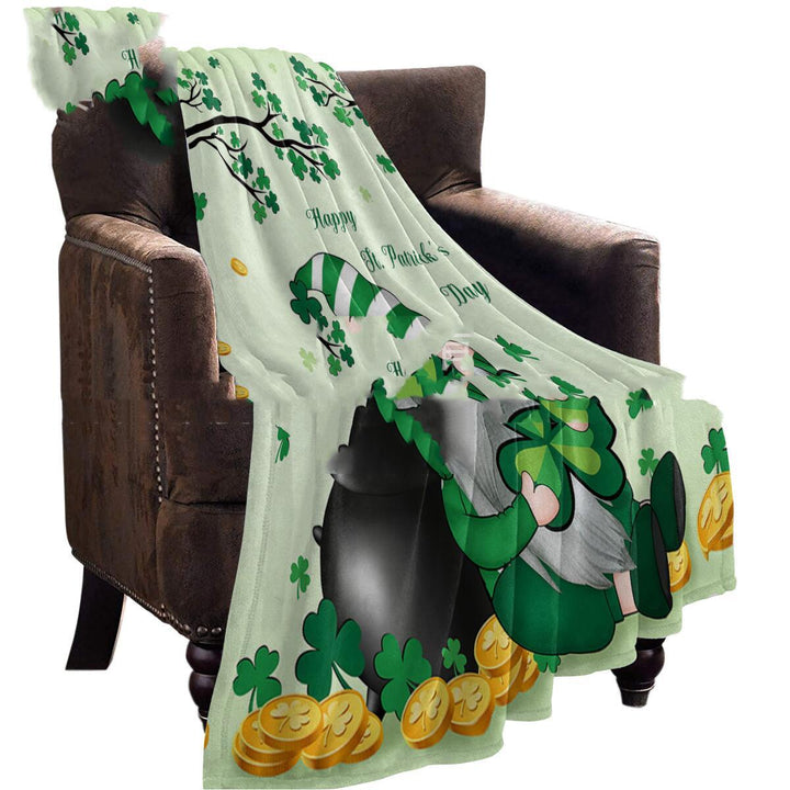 LuckWrap St. Patrick’s Flannel Blanket