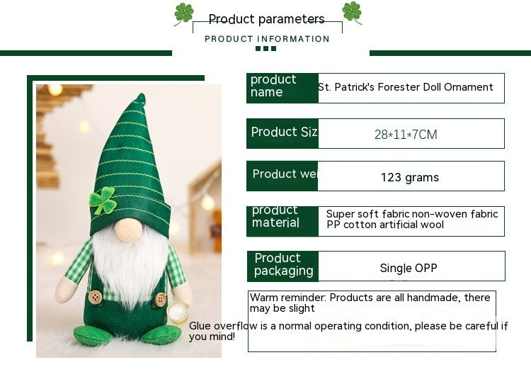 PaddyGuard Irish Day Doll Ornament