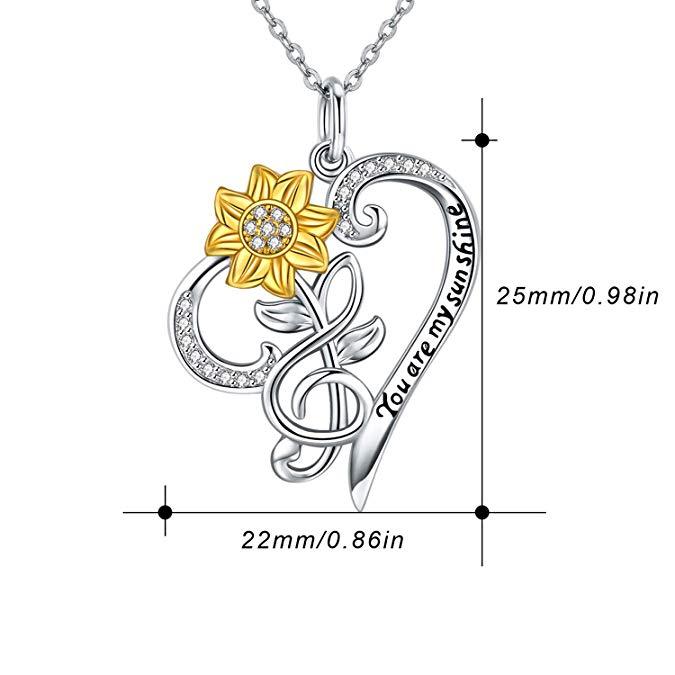 BloomHeart Sunflower Necklace