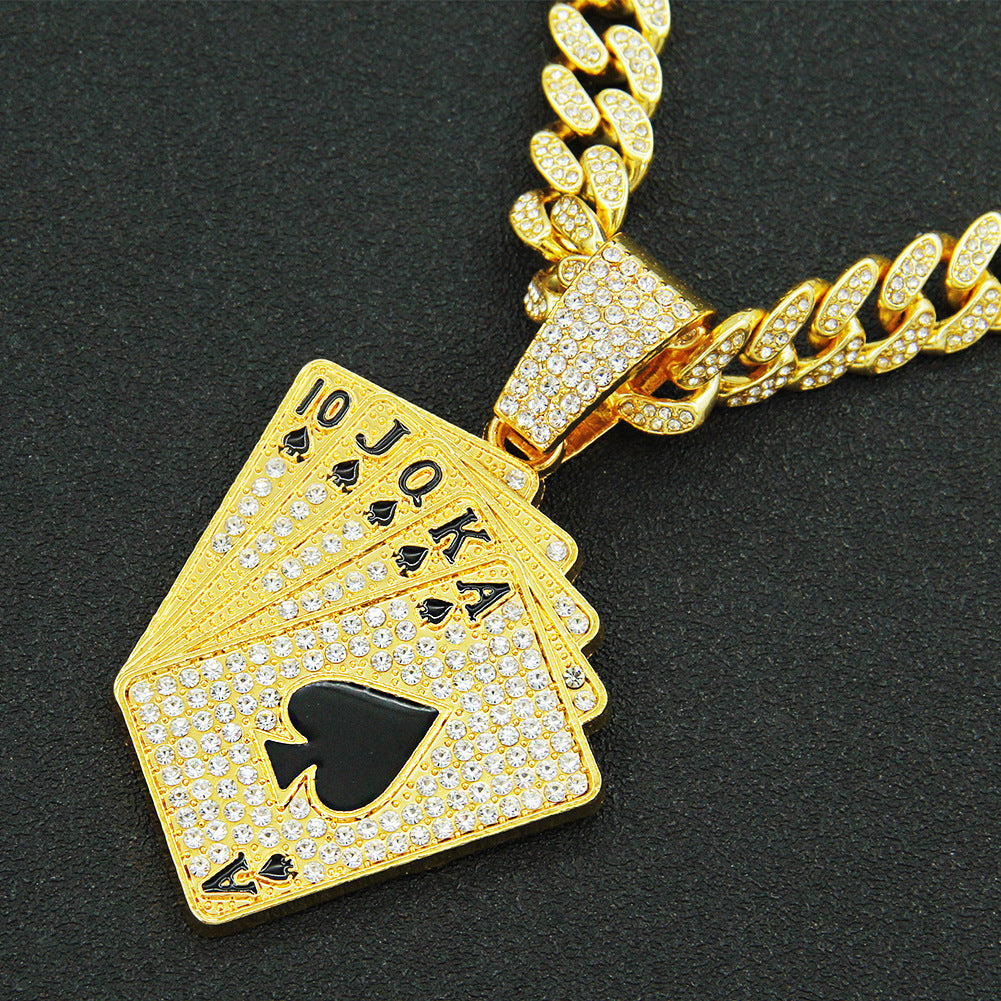 AceSpark Diamond Poker Necklace