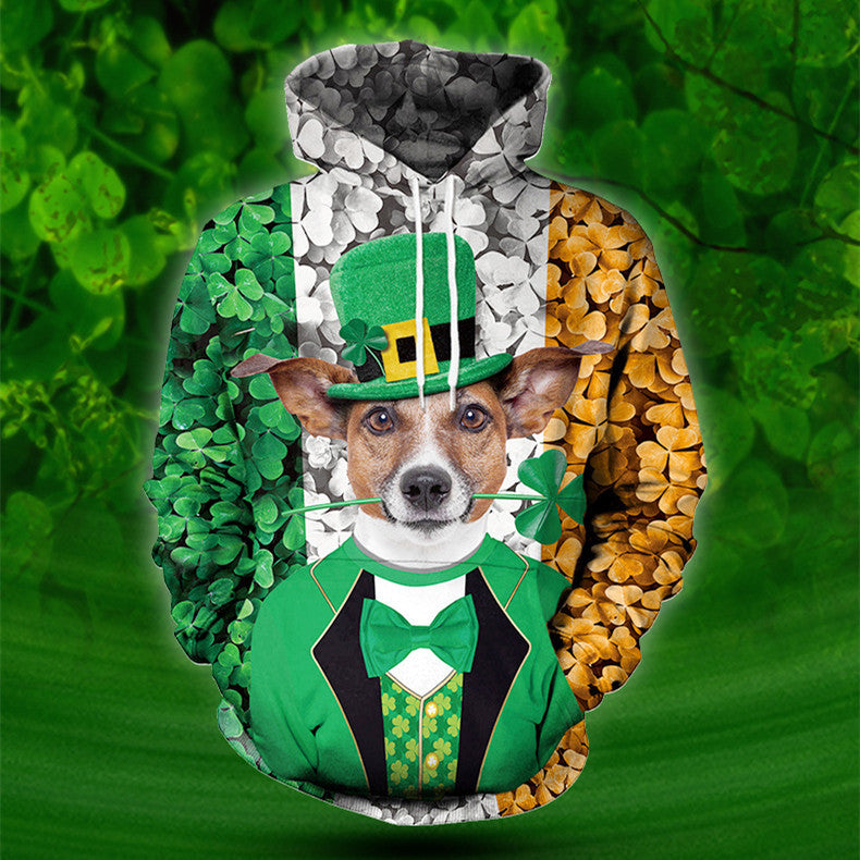 PattyPaw St. Patrick’s Animal Hoodie