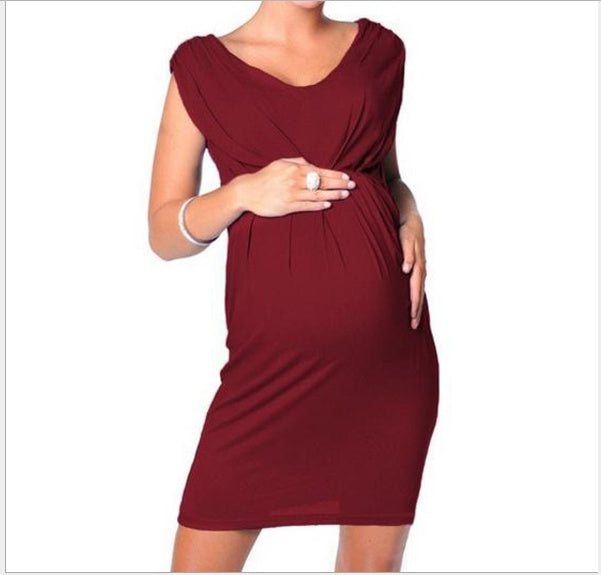 BumpGlow Bodycon Maternity Dress