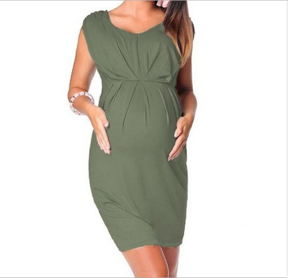 BumpGlow Bodycon Maternity Dress