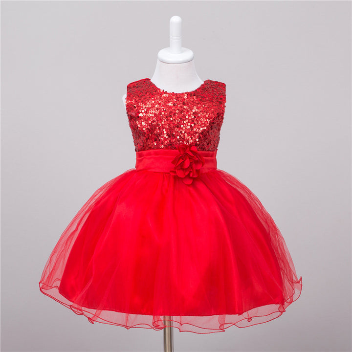 TwinkleTwirl Baby Sequin Princess Dress