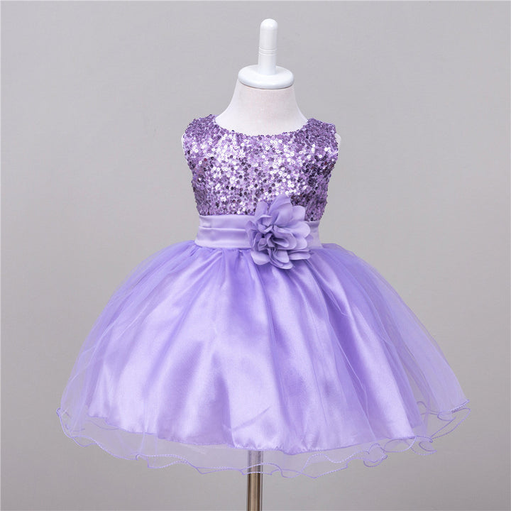 TwinkleTwirl Baby Sequin Princess Dress