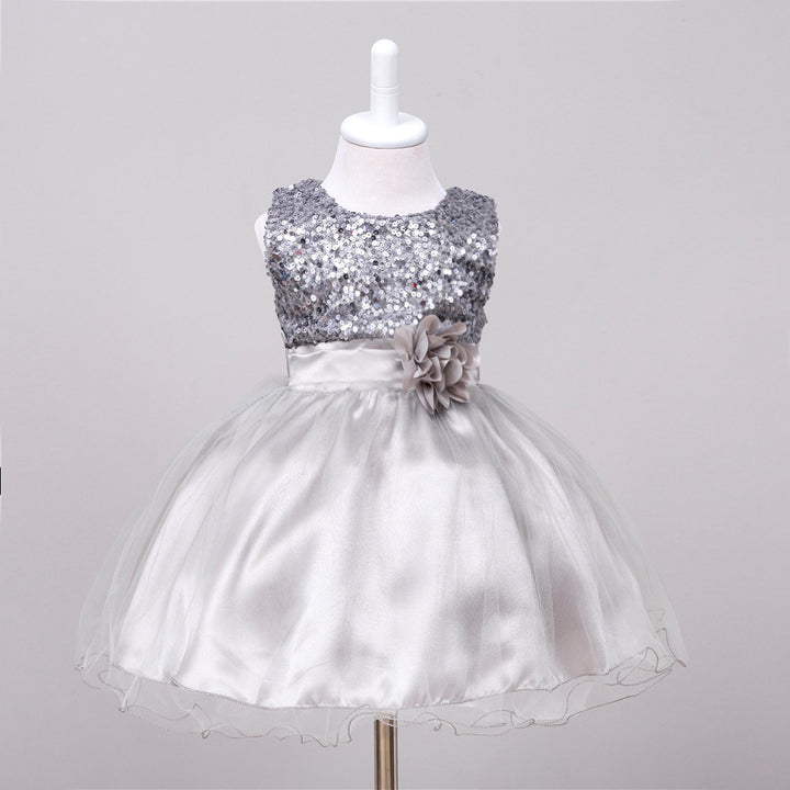 TwinkleTwirl Baby Sequin Princess Dress