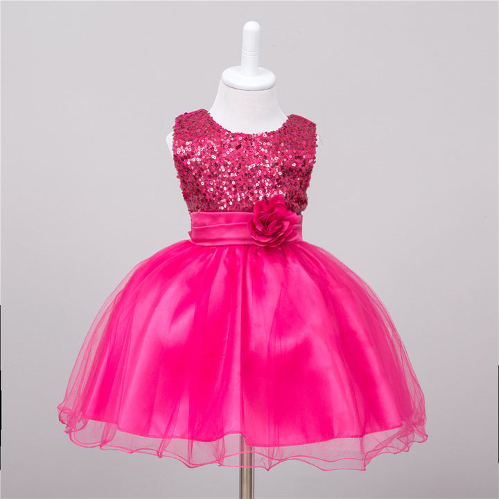 TwinkleTwirl Baby Sequin Princess Dress