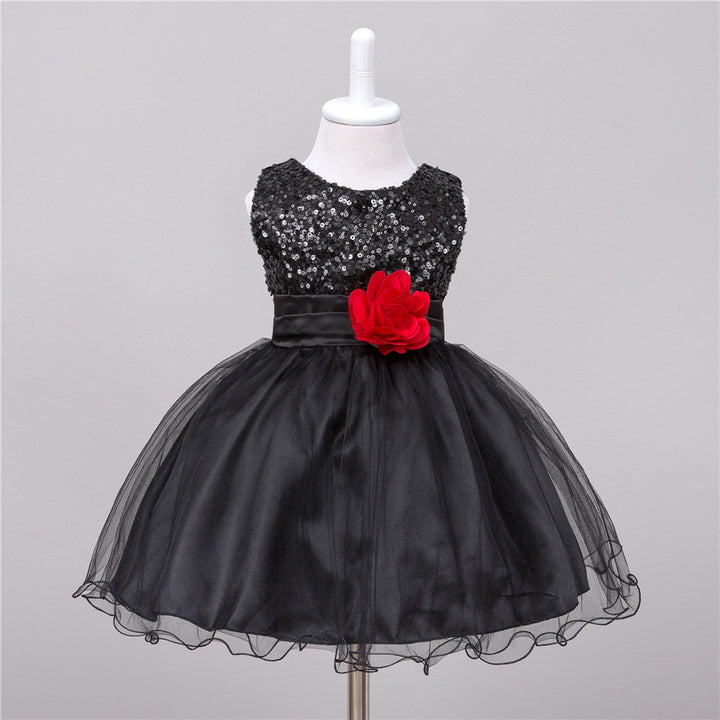 TwinkleTwirl Baby Sequin Princess Dress