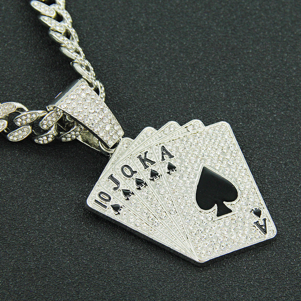 AceSpark Diamond Poker Necklace