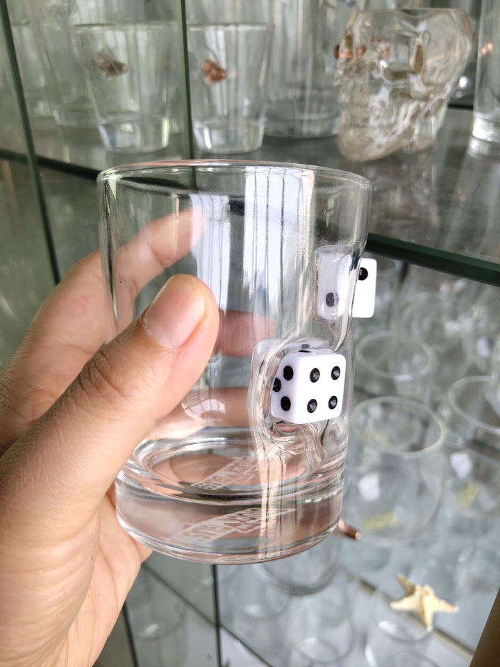 LuckySip Casino Dice Whiskey Glass