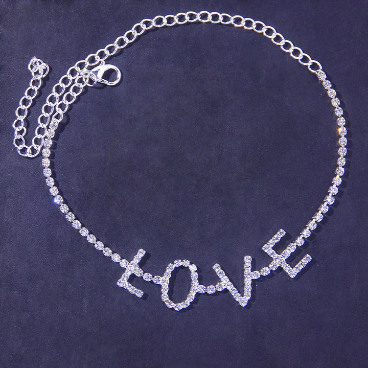 LoveSpark Rhinestone Anklet