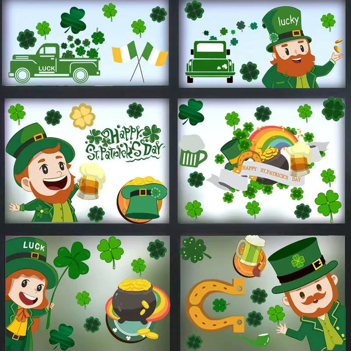 CloverCling St. Patrick’s Window Stickers