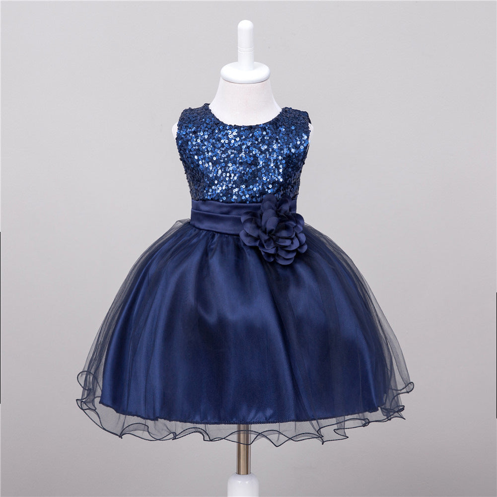 TwinkleTwirl Baby Sequin Princess Dress