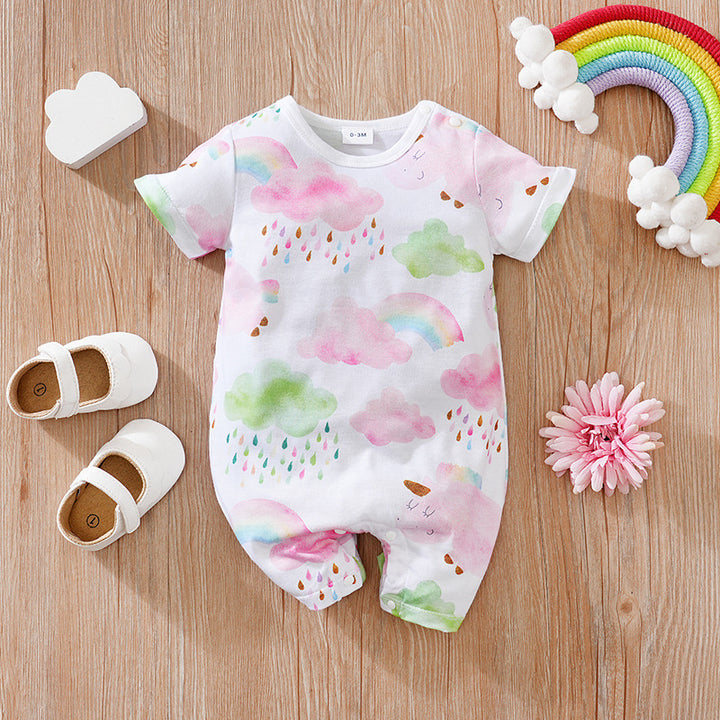 RainbowClimb Baby Girl Summer Jumpsuit