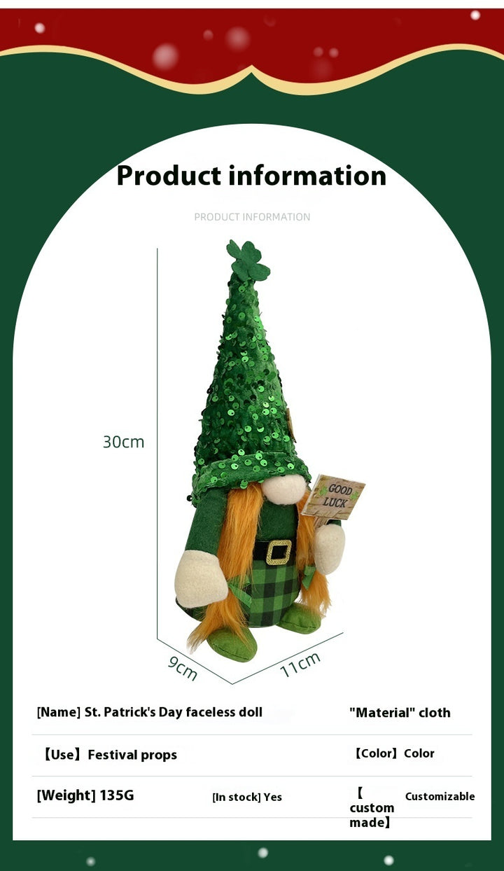 ShamrockDoll Irish St. Patrick’s Day Ornament