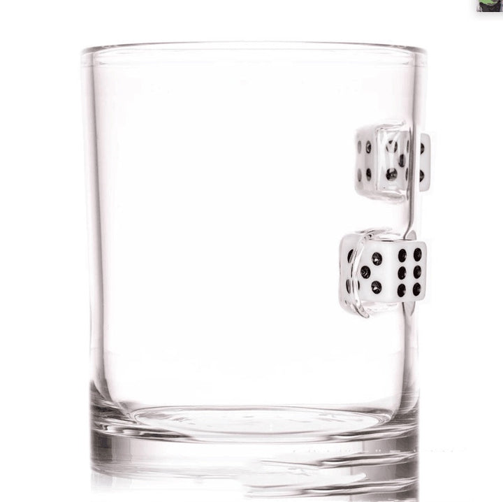 LuckySip Casino Dice Whiskey Glass