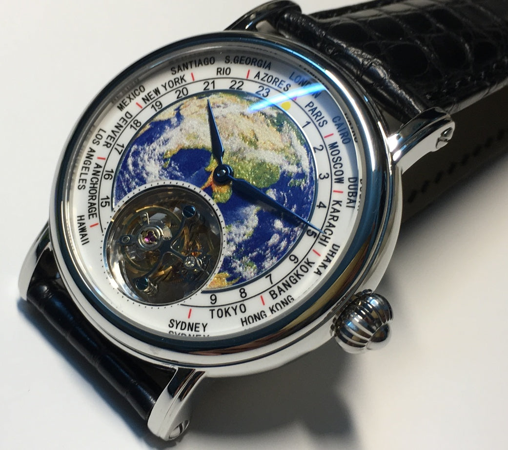 GlobeTrek 3D Tourbillon Fashion Watch