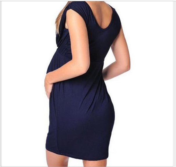 BumpGlow Bodycon Maternity Dress