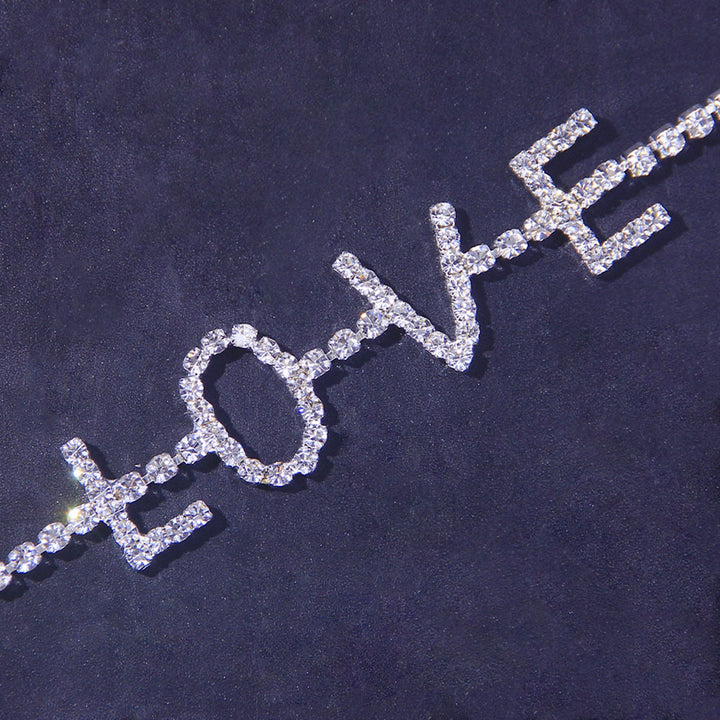 LoveSpark Rhinestone Anklet