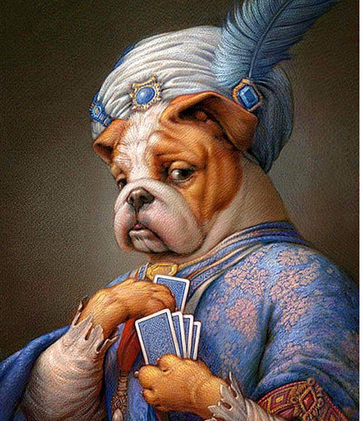 Poker Pup 5D Diamond Painting Kit