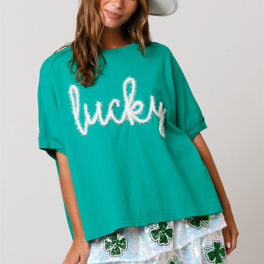 SparkPat St. Patrick’s Sequined Tee