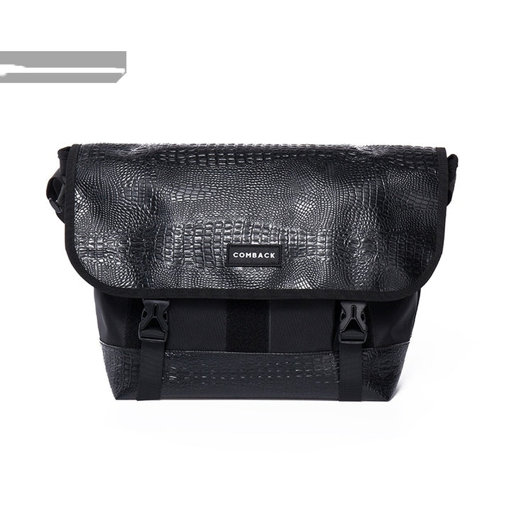 NoirTrend All-Black Postman Bag