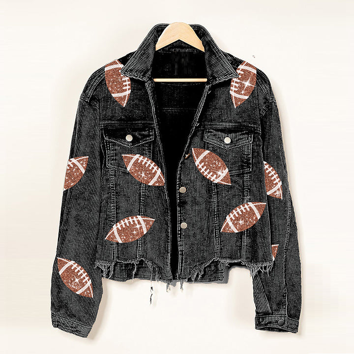 SparkJacket Fashion Corduroy Baseball Jacket