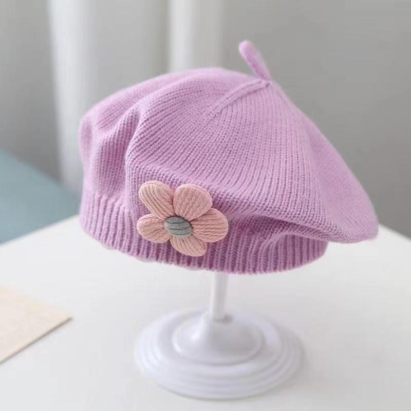 BloomBeret Baby Girl Wool Knitted Hat