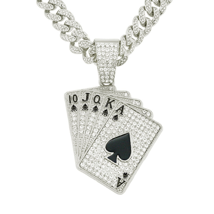 AceSpark Diamond Poker Necklace