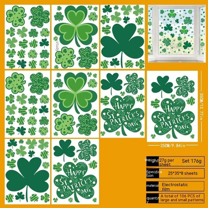 CloverCling St. Patrick’s Window Stickers