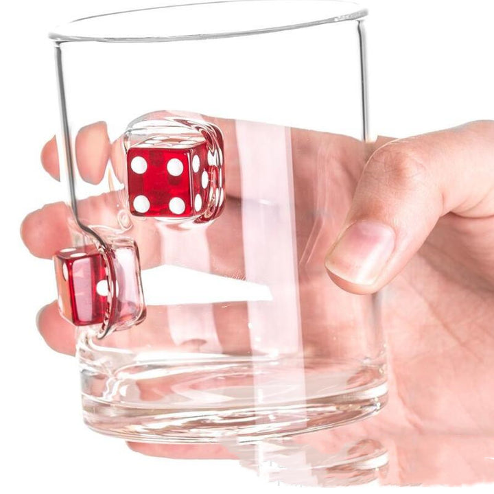 LuckySip Casino Dice Whiskey Glass