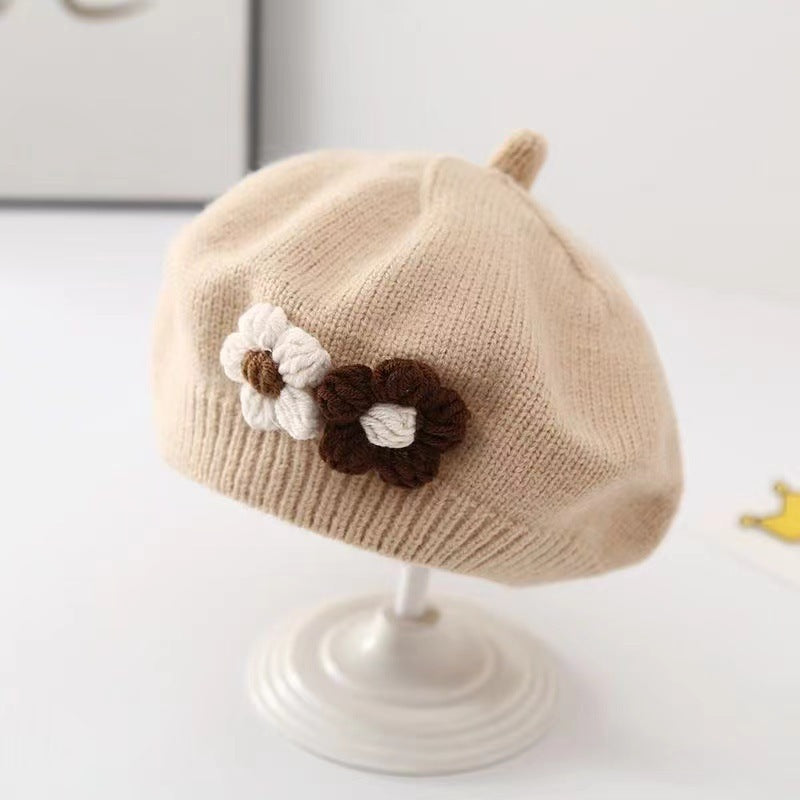 BloomBeret Baby Girl Wool Knitted Hat