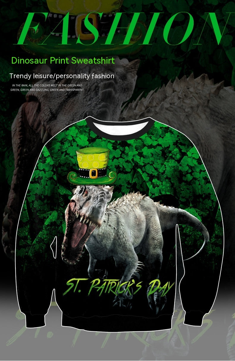 DinoPat St. Patrick’s Sweater