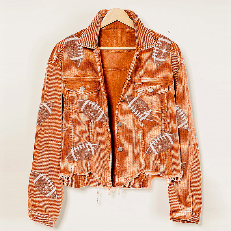 SparkJacket Fashion Corduroy Baseball Jacket